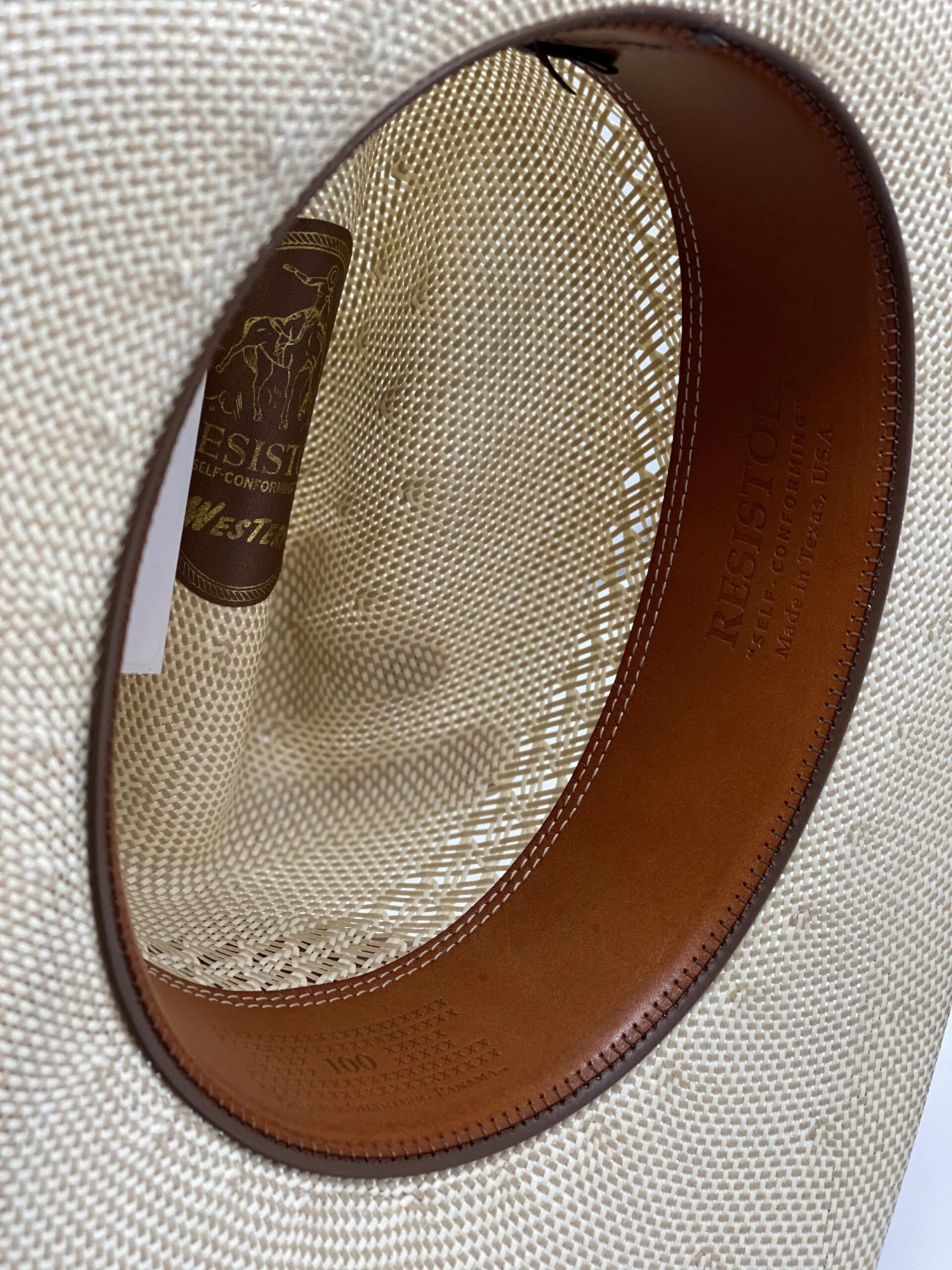 Resistol Straw 100X “Paramount” 4”14 Brim (preshaped) - Image 4