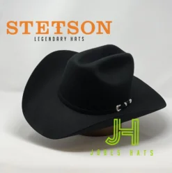 Stetson 5X Lariat Black 4" 3/4 Crown 4" Brim