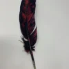 Turkey Feather- RED Painted Turkey Feather